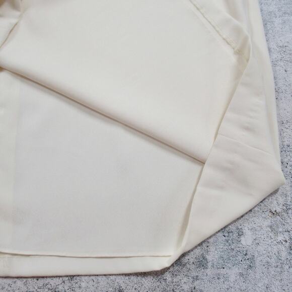 HALSTON Ruffled Crepe Halter Neck Mini Shift Dress Open Back Women’s Size 14 - Picture 8 of 10